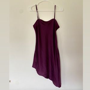 Plum Satin Tank Dress Forever 21